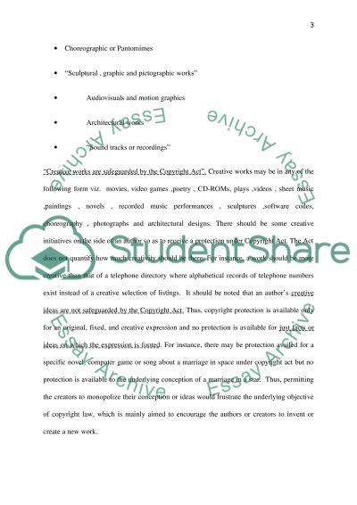 Copy right essay
