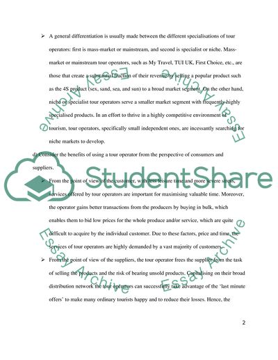 The Global Tourism Industries