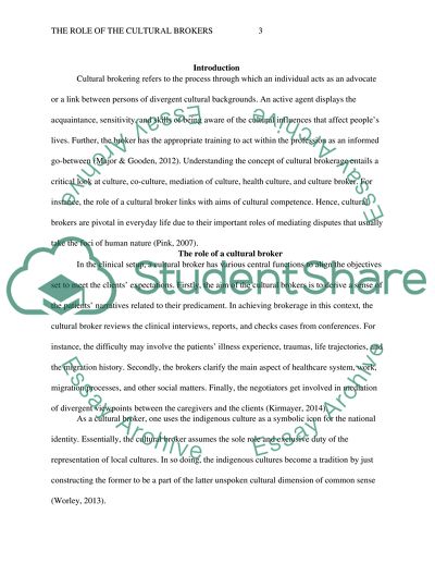 The Role of Cultural Brokers