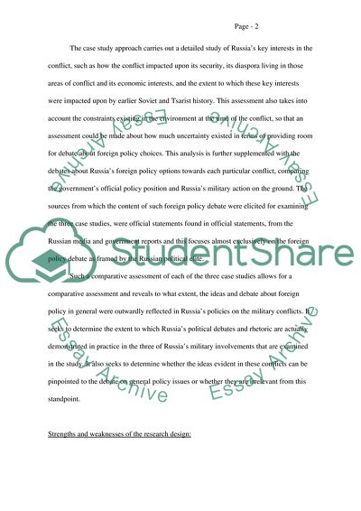 Qualitative Study Approach: Foreign Policy