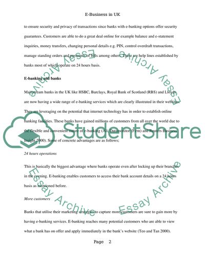 E-Business in the UK