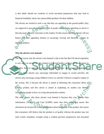 Condom Adverts in the United States