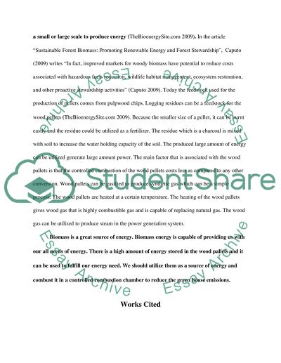 Technical feasibility of using forest biomass for energy