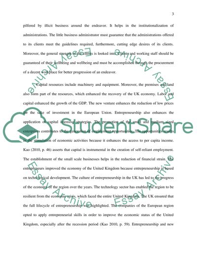 Entrepreneurship and Venture Creation