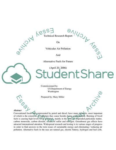 Vehicular Air Pollution