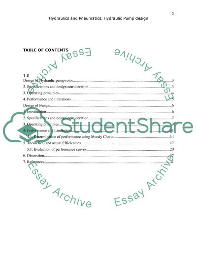 Hydraulics and Pneumatics: Hydraulic Pump Design