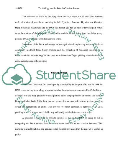 Technology and Criminal Justice