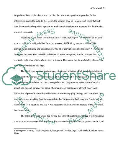 Hells Angels as the Menace for State Security