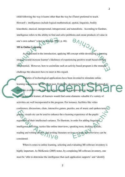 Research Paper: Multiple Intelligences | 7 pages