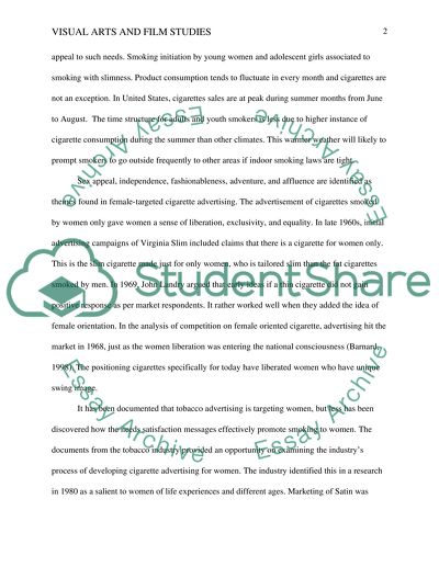 The impact of tobacco advertising on the females