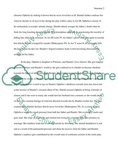 Analysis of Hamlets Madness