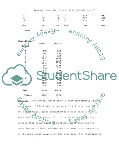 Major Issues of Statistical Calculations