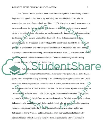 There Is very Little Justice in the Criminal Justice System