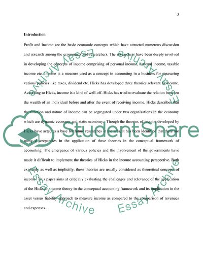 Challenges and Relevance of the Application of the Hicksian Income Theory