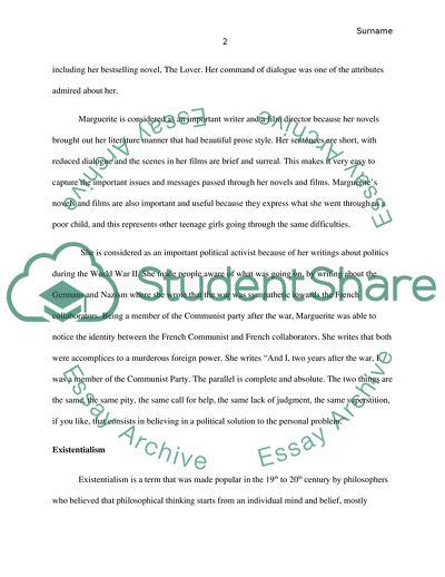 Important Details of Life and Work of Marguerite Duras