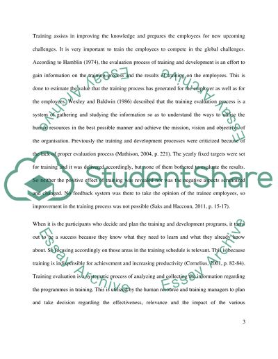 Employee Training and Development