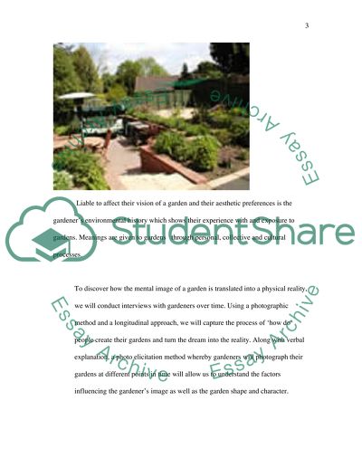 Mental Images of Gardens