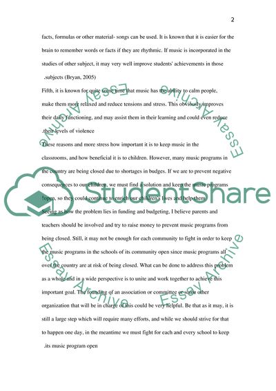 Keeping Music in the Classrooms