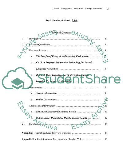 The Benefits of Using Virtual Learning Environment