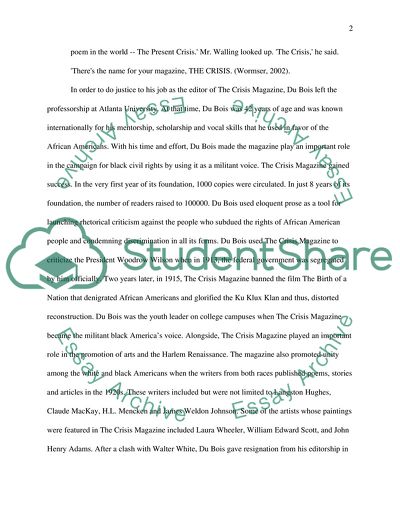 Crisis as the Voice of the National Association for the Advancement of Colored People