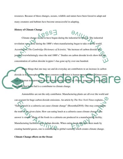 Effects of Climate Change