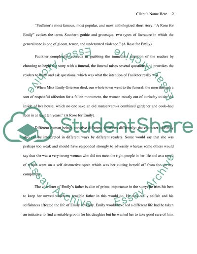 A Rose for Emily: a Victim of the Society