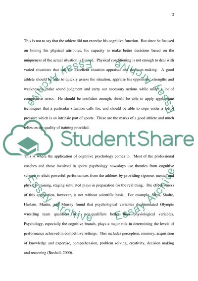 Performance Psychology Issues