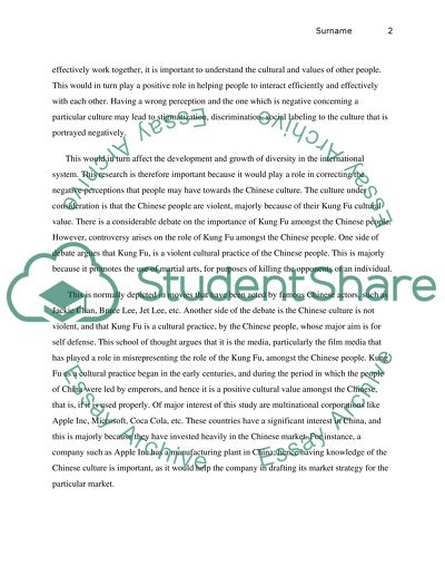 American Films and the Chinese Culture