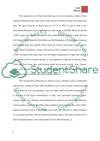 Rise of Emerging Third World Powers:China, India and Brazil