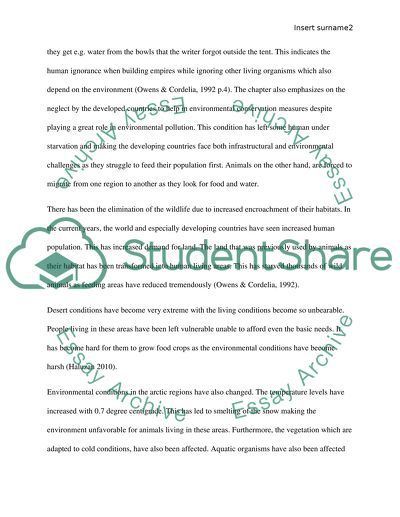 Living Environment in Kalahari