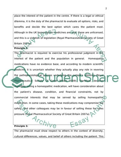 Pharmaceutics Code of Ethics