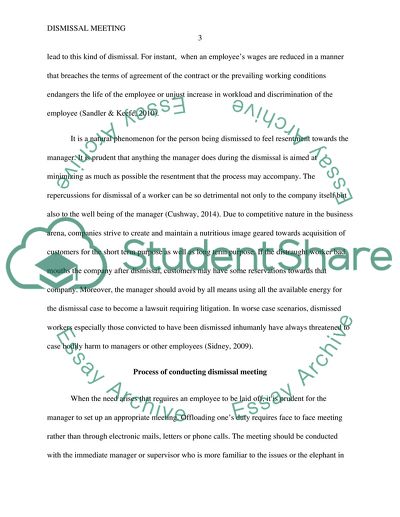 Dismissal from Employment