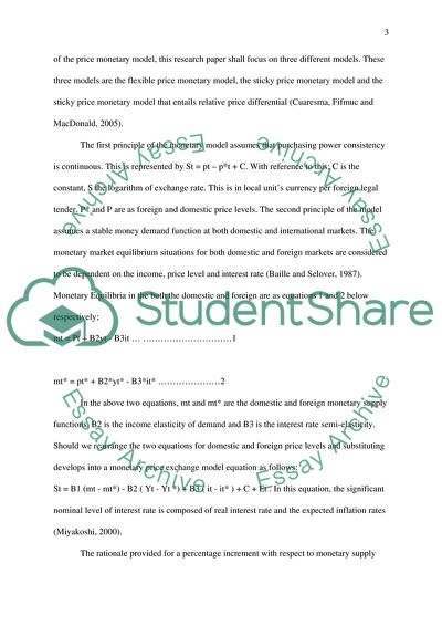 Flexible Price Monetary Level