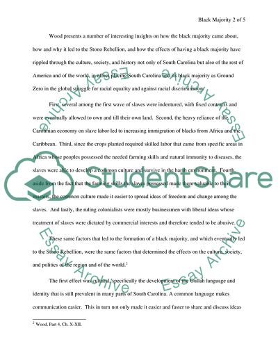 Effects of the Black Majority