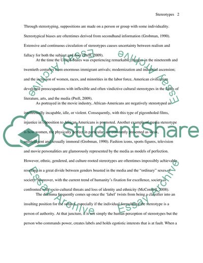 Sterotypes and Diversity in American