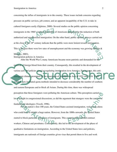 Immigration in America