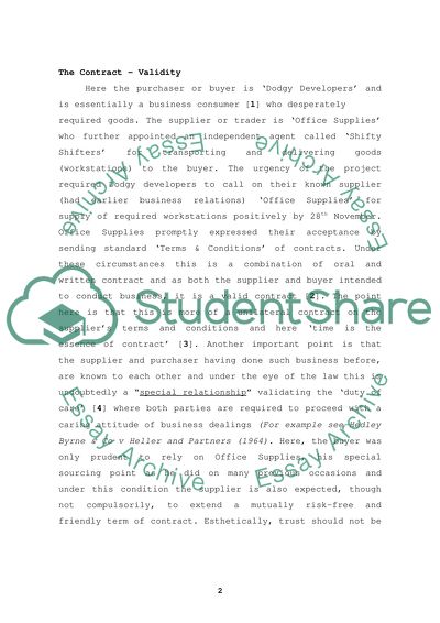 Terms of Contract and Dodgy Developers Film