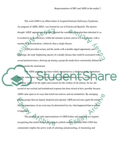 Representations of HIV and AIDS in the Media