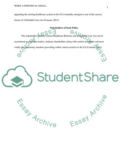 Compare and Contrast of Affordable Care Act and Clinton Healthcare Reforms