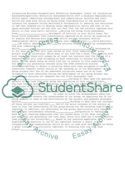 Integrating Business Perspectives