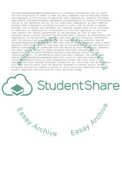 Strategic Management and Role of Information Systems in Achieving Strategies Advantages