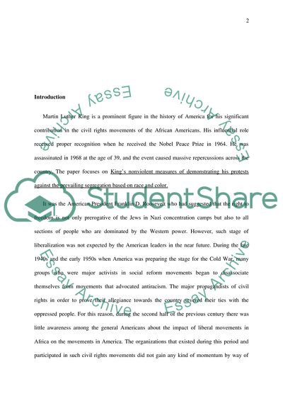 Martin Luther Kings Role in Shaping the American History