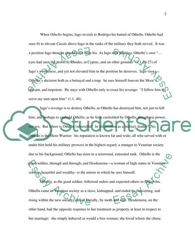 Othello: In Defense of Honor