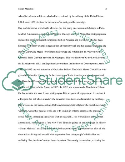 American Photographic Journalist Susan Meiselas Art