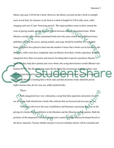 Publishing: E-books, libraries, and hard cover books