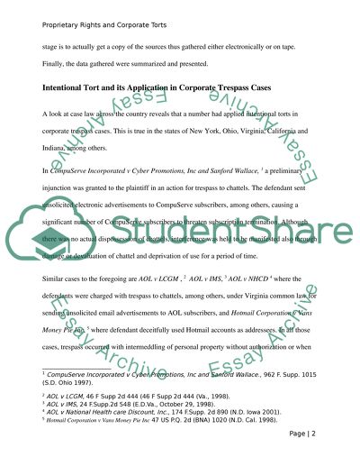 Proprietary Rights and Corporate Torts