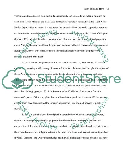 A Plant Extract Used to Treat Diabetes and Hypertension: Leguminosae