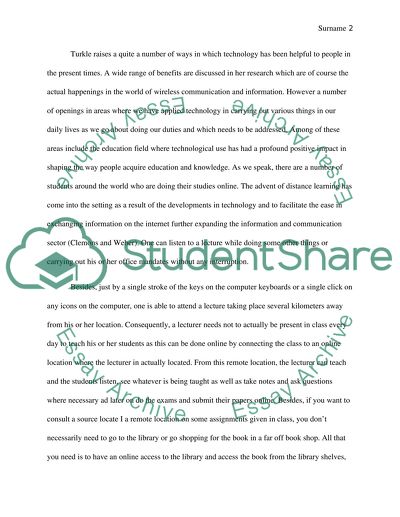 Developments in technology