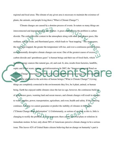 The Concept of Climate Change