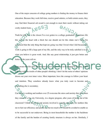 Where I am going. My Personal Story as a Proud Mother of Two